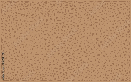 A light brown patterned background with small irregular shapes scattered across the entire surface area