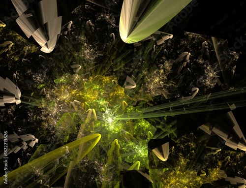 Imaginatory fractal abstract background Image