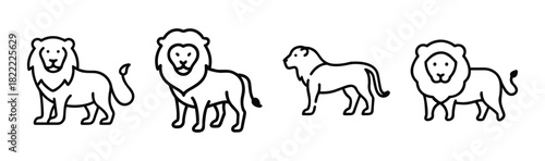 Majestic lion illustration vector graphic scalable animal art