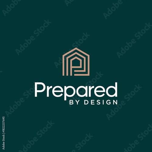 Prepared by Design logo featuring a stylized house and the letter P.