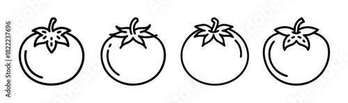 Red tomato icon vector illustration scalable food graphic