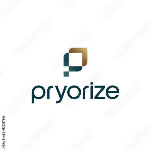 Pryorize logo featuring a stylized P with overlapping squares.