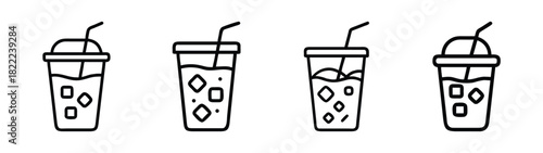 Refreshing iced tea illustration in vector format