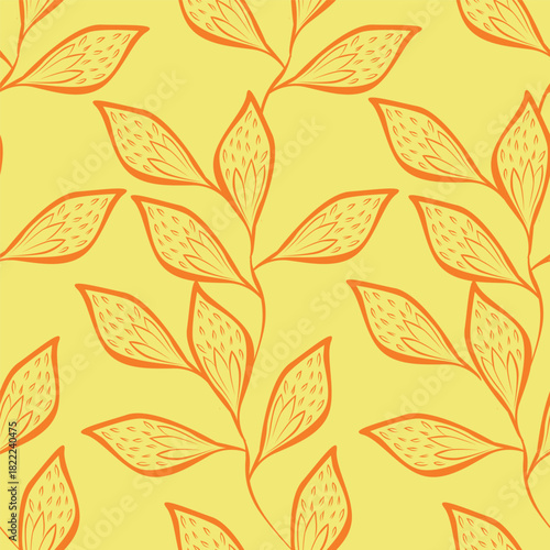 textile design with abstract flower pattern