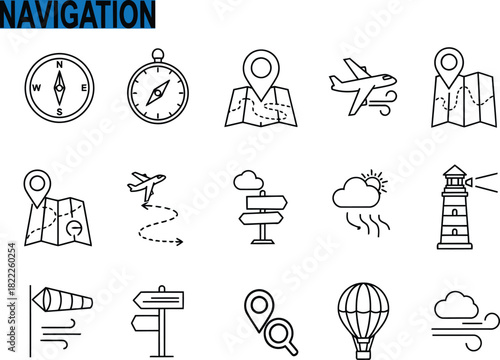 Vector Illustration of Modern Navigation Concept for Digital Maps, GPS, and Wayfinding Technology – SEO Optimized