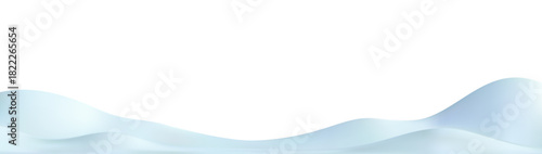 3d snow ground background. Snowy hill, wavy snowdrift png, winter podium, white mountain border. Vector element illustration for poster, winter greeting card