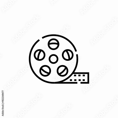 movie film icon sign vector
