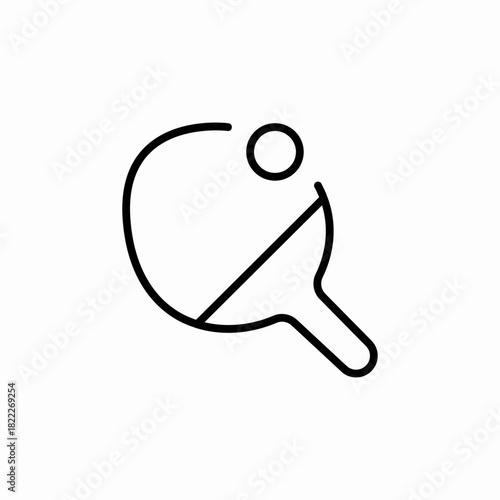 ping pong icon sign vector