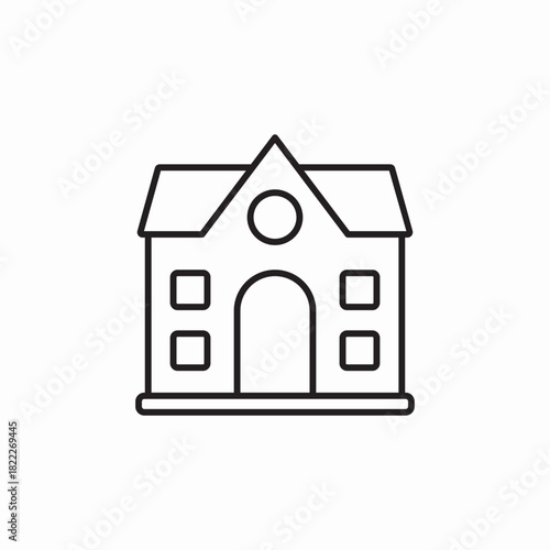 real estate house icon sign vector