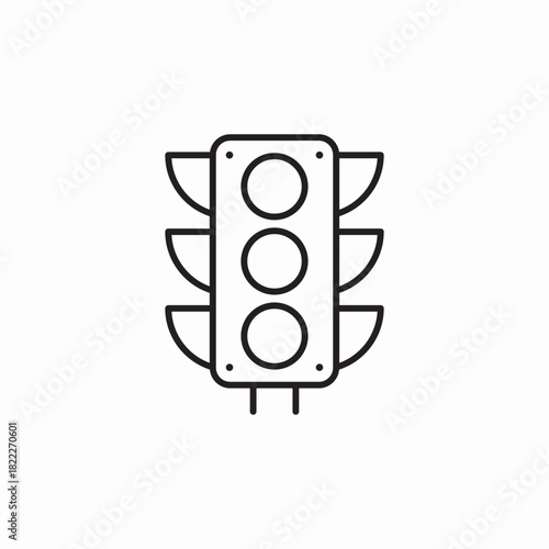 traffic light icon sign vector
