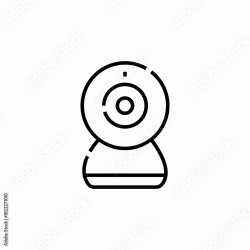 web camera icon sign vector
