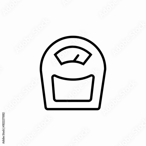 weight scales icon sign vector