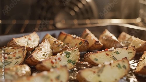 Roasted Potato Wedges in Oven A Culinary Delight.