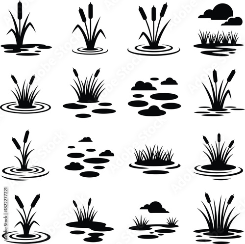 Vector Illustration of Modern Abstract Geometric Shapes Collection for Business Presentation & Web Design Elements