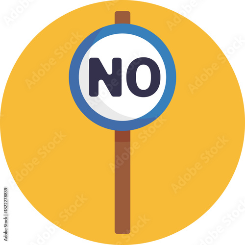 Prohibition symbol indicating a restriction or forbidden action in discussions.