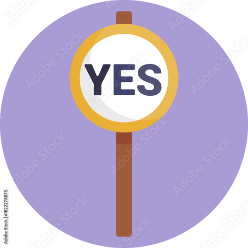 Symbol of consensus or positive feedback in a conversation.