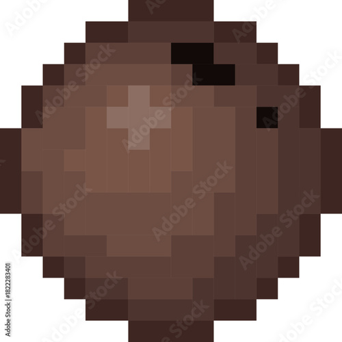 coconut isolate pixel illustration design