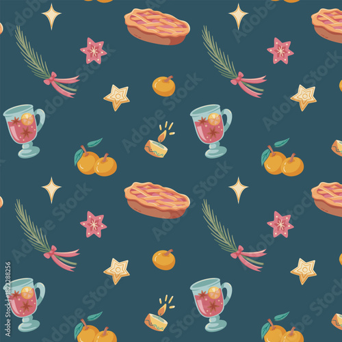 Christmas Food Pattern