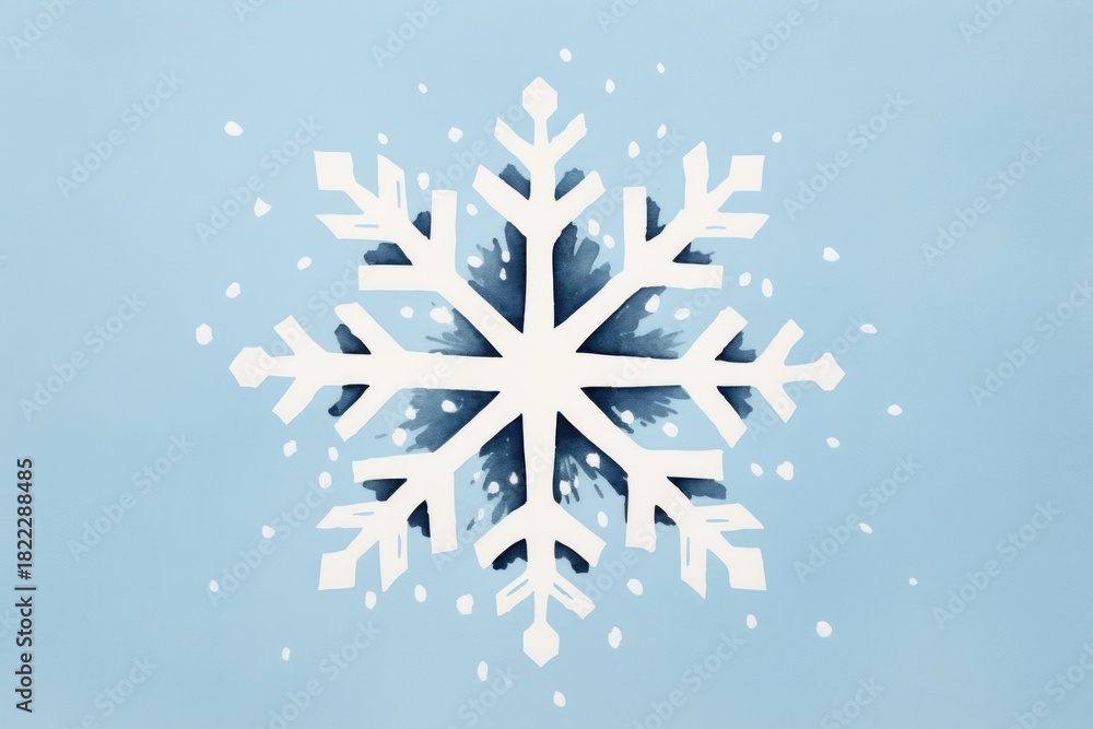 Fototapeta premium Snowflake celebration creativity decoration.
