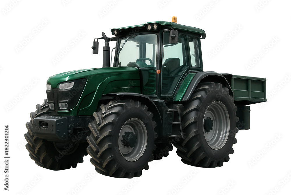 Obraz premium Heavy-duty tractor with a sturdy frame and ample storage options.