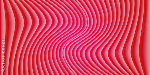 Fototapeta Naklejka Na Ścianę i Meble -  Abstract red geometric pattern design with light blue color swirl motion lines and 3D futuristic tunnel shape