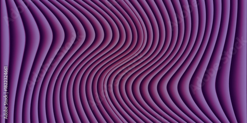 Fototapeta Naklejka Na Ścianę i Meble -  Digital illustration of a purple and pink abstract background pattern with swirling light curves, dynamic lines, and a futuristic 3D tunnel design
