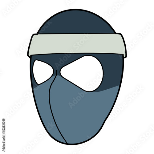 Mysterious masked figure embodies stealth and anonymity, perfect for gaming avatars, digital security concepts, or costume design projects offering a modern, enigmatic symbol