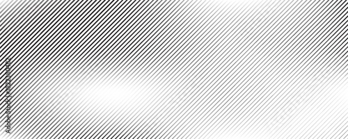Black and white thin line diagonal stripes pattern background. Rows of slanted black lines pattern. Stripes grid.