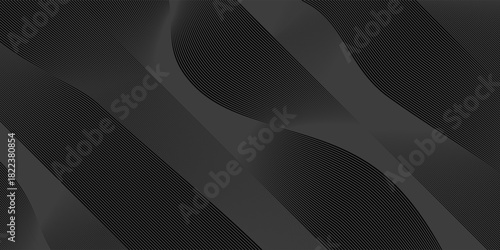 Premium background design with diagonal line pattern in black colour. Digital vector horizontal template for lux business banner, formal invitation, luxury voucher, prestigious gift certificate