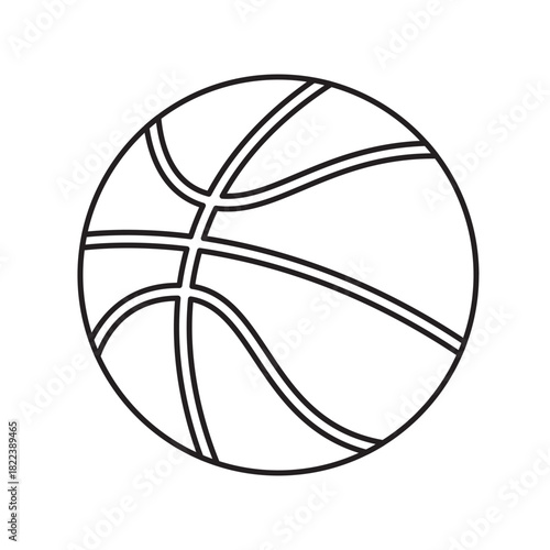 basketball line art illustration
