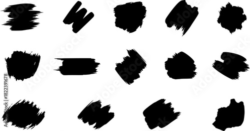 artistic paint brush stroke icons
