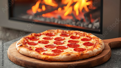 pizza on the table