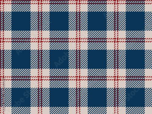 Seamless tartan plaid pattern, blue and beige tartan plaid seamless pattern. Classic check