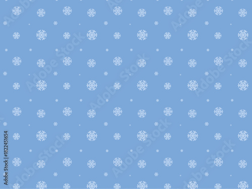 Blue Snowflake Christmas Pattern
