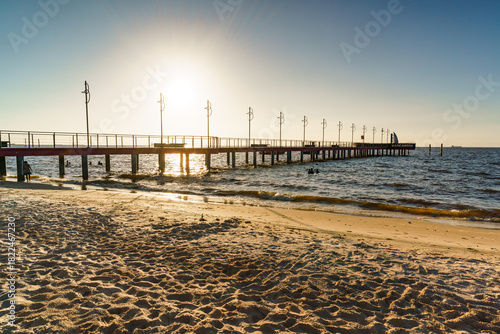Pier da praia do Caripi em Barcarena no Pará