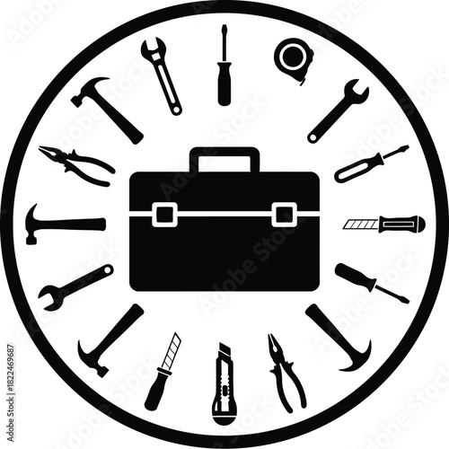 Toolbox icon, a professional vector for handyman services
