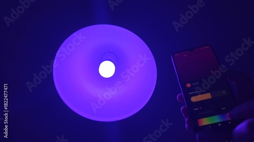 Rapidly Cycling Through RGB Colors on Smart Pendant Light via App
