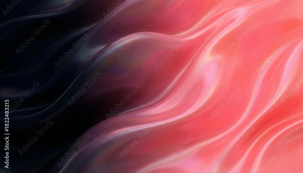 Obraz premium 검은색과 분홍색의 유려한 흐름