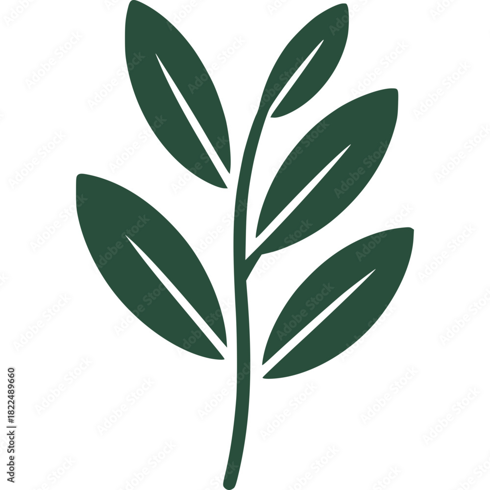 Naklejka premium Olive Branch Vector Icon