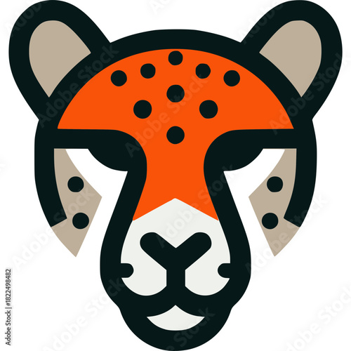 Cheetah Face Vector Icon