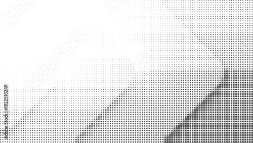 Abstract monochrome halftone layered arrow background with soft dotted shading forming modern directional geometric shapes for tech, business, and corporate design