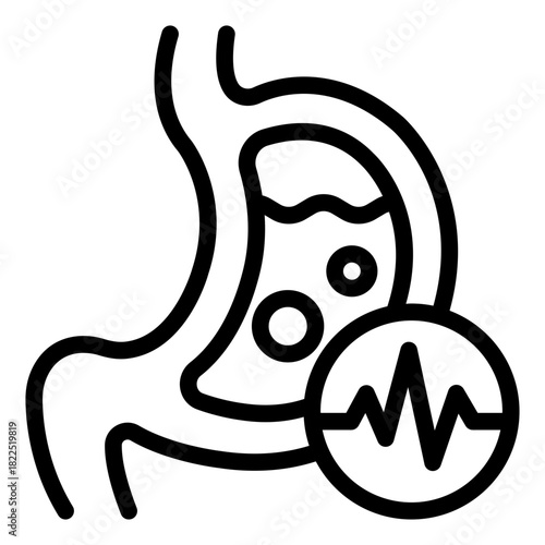 metabolic rates outline icon. energy rate. body change. health process