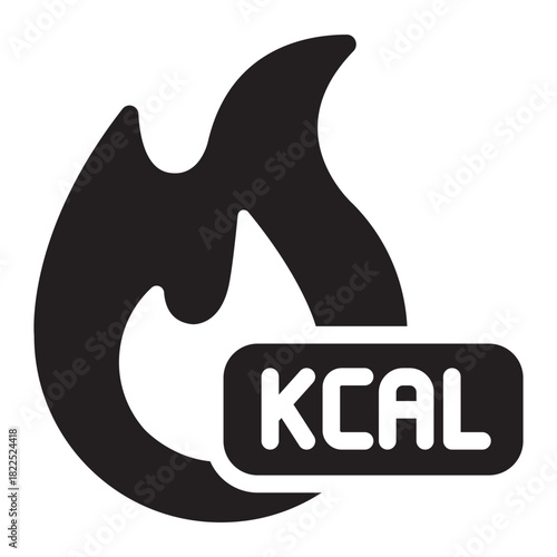 calories burn glyph icon. flame energy. weight control. health routine