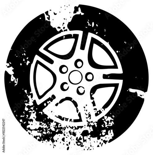 Tire Track Imprint Reveals Rough Terrain Adventure