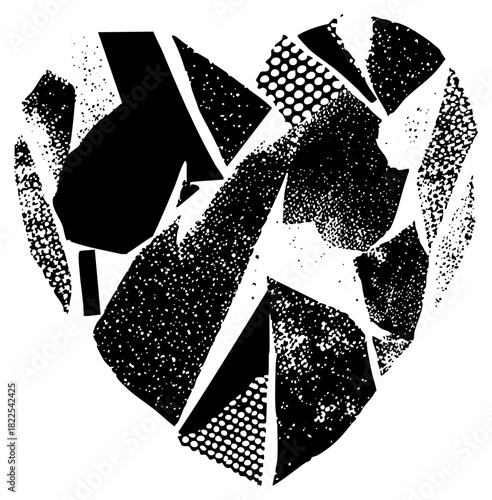 Broken glass shatters dramatically in a destructive impact