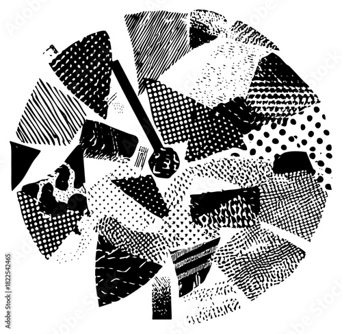 Abstract face explores geometry