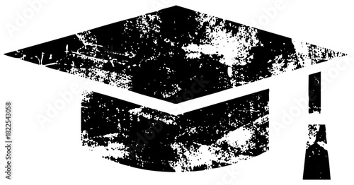 Graduation Cap Illustrates Achievement in Higher Education