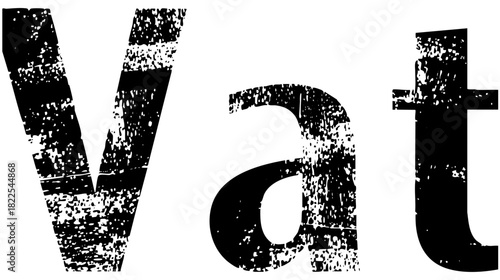 Text Information in a Distressed Style