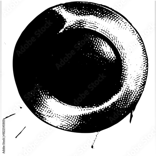 Broken balloon floats sadly in a party setting