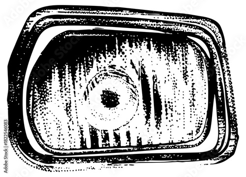 Canned Sardines Display Texture in Metallic Container